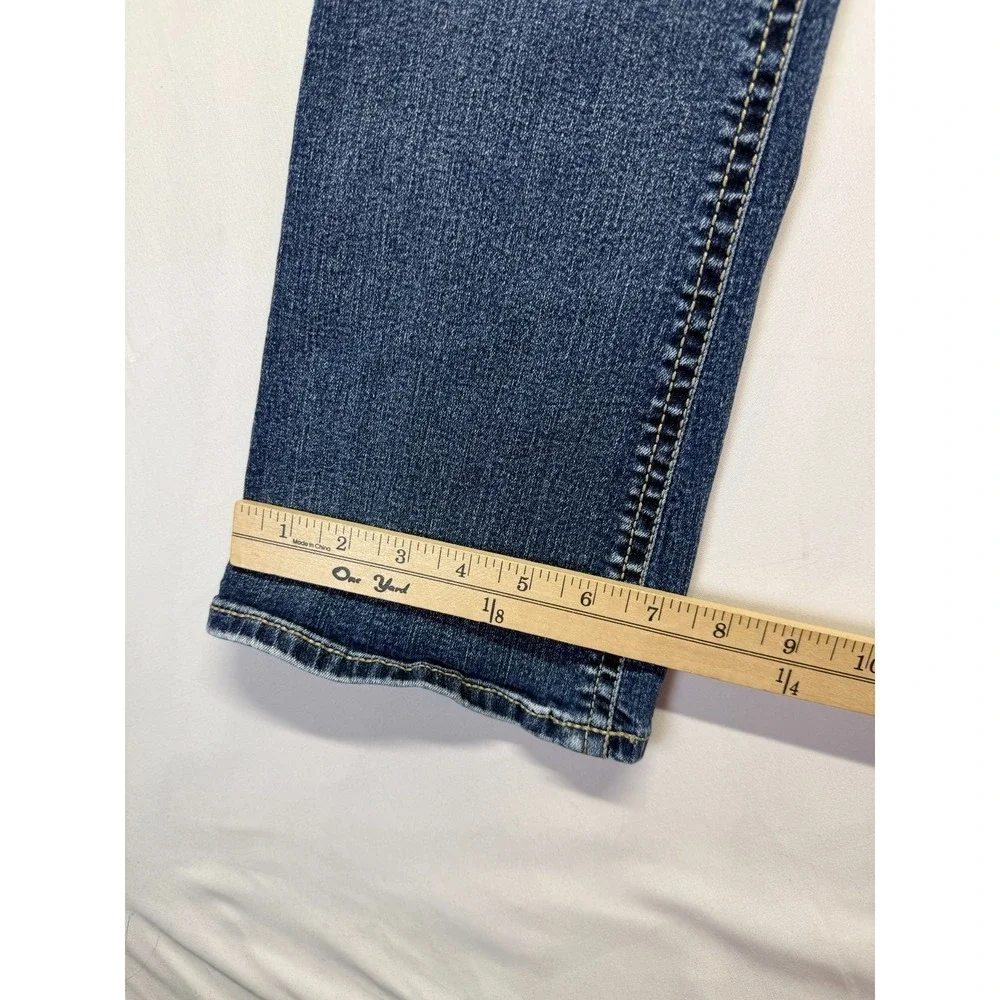 Wallflower The Luscious Curvy Bootcut Jeans Womens 7 Blue Denim Cotton Low Rise